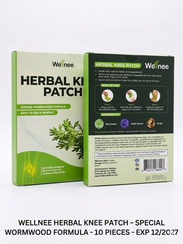 Wellnee herbal knee patch pack - wellnee,